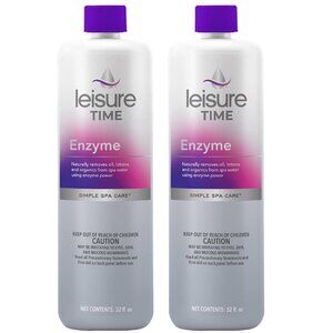 Leisure Time SGQ-02 Enzyme for Spas and Hot Tub, 1-Quart, 2-Pack